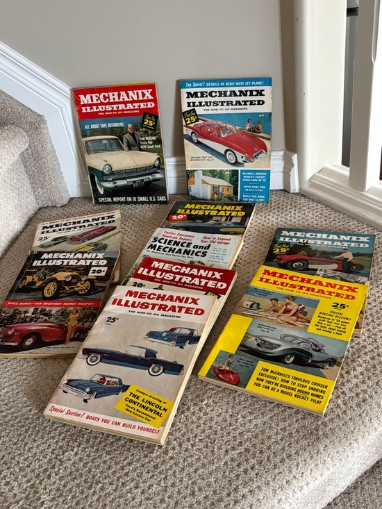 Mechanix Illustrated Other - 10 MECHANIX ILLUSTRATED Magazines featuring Automobiles